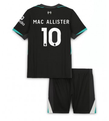 Liverpool Alexis Mac Allister #10 Borta Kläder Barn 2024-25 Kortärmad (+ Korta byxor)